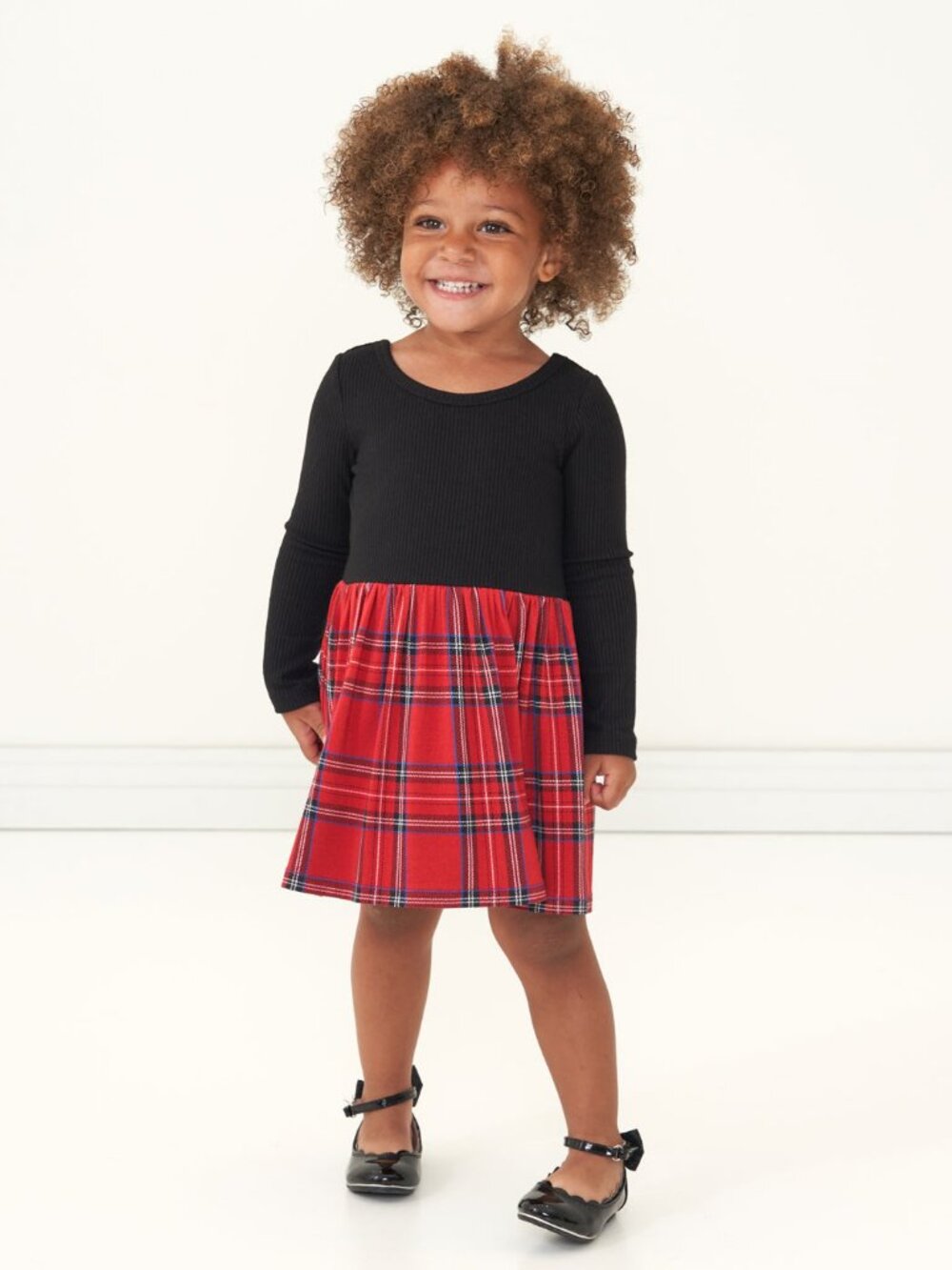 Little Sleepies Holiday Plaid Skater Dress with Bodysuit Size: 18-24 months